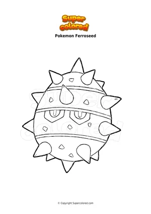 Super Colored Ferroseed Wallpaper