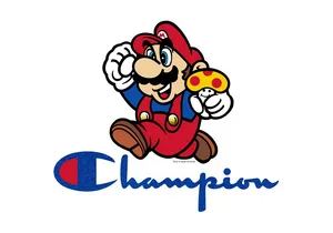 Super Mario Champion Logo Wallpaper