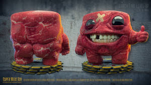 Super Meat Boy Front Back Wallpaper