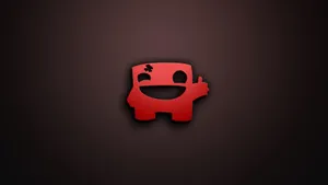Super Meat Boy Wink Face Wallpaper