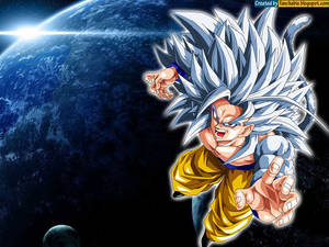 Super Saiyan 5 Goku Rocks The Universe Wallpaper