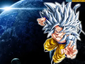 Super Saiyan 5 Goku Rocks The Universe Wallpaper