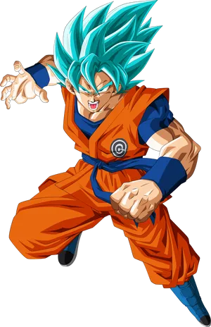 Super Saiyan Blue Transformation - The Ultimate Power Of Gods Wallpaper