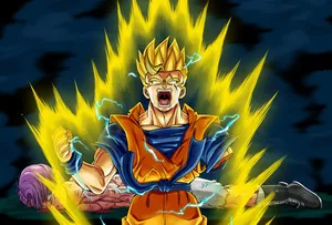 Super Saiyan Future Gohan Rage Wallpaper