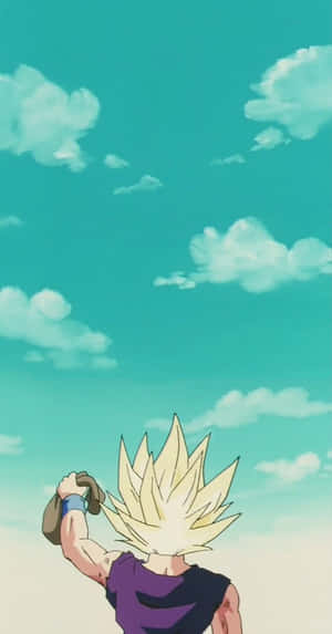 Super Saiyan Gazing Sky Wallpaper