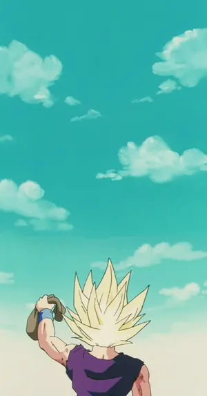 Super Saiyan Gazing Sky Wallpaper