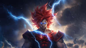 Super_ Saiyan_ God_ Electric_ Aura_4 K_ Art Wallpaper