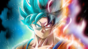 Super Saiyan Power Level Up On The Dragon Ball Z 4k Pc. Wallpaper