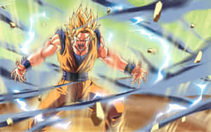 Super Saiyan Rage Energy Burst Wallpaper