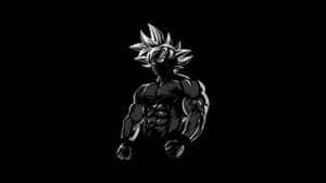 Super Saiyan Silhouette4 K B W Wallpaper