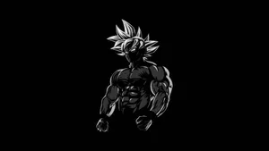 Super Saiyan Silhouette4 K B W Wallpaper