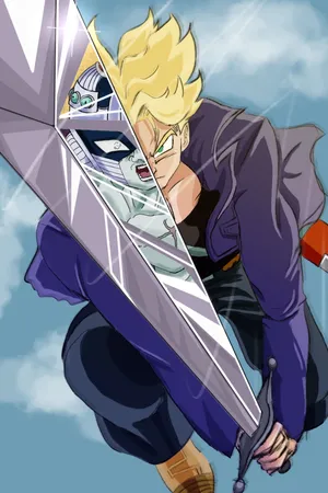 Super_ Saiyan_ Trunks_ Slashes_ Frieza Wallpaper