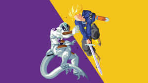 Super_ Saiyan_ Trunks_vs_ Frieza Wallpaper