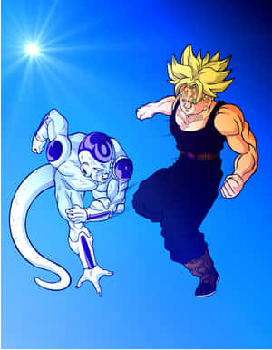 Super_ Saiyan_ Trunks_vs_ Frieza_ Showdown Wallpaper