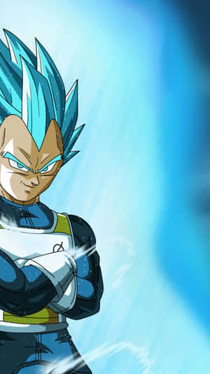 Super Saiyan Vegeta On A Mission - Powered By Saiyan Determination. Wallpaper