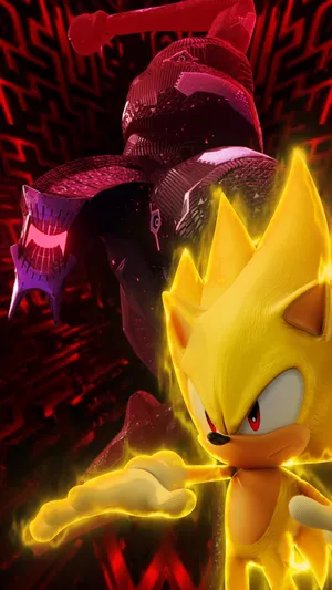 Super Sonic Showdown Wallpaper