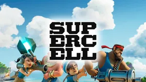 Supercell Logo With Characters Wallpaper