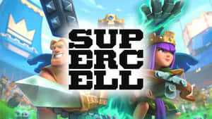 Supercell Logo With Characters Wallpaper