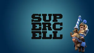 Supercell Logo With Characters Wallpaper