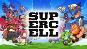 Supercell Logo With Characters Wallpaper