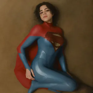 Supergirl Sasha Calle Costume Pose Wallpaper