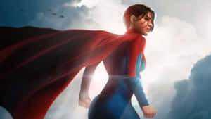 Supergirl Sasha Calle Soaring High Wallpaper