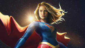 Supergirl Under Bright Sun Wallpaper