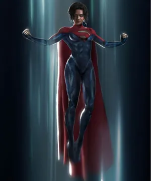 Supergirlin Flight Illustration Wallpaper