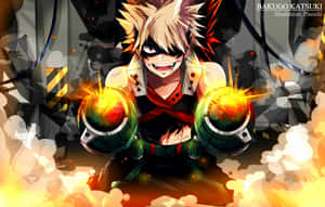 Superhero Bakugo Ready For Battle! Wallpaper