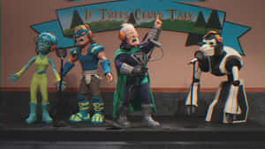 Superhero Band In Supermansion Wallpaper