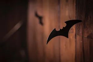 Superhero Supreme Soaring In The Night Sky Wallpaper