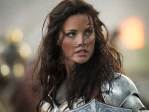 Superheroine Lady Sif Fights In The Name Of Justice Wallpaper