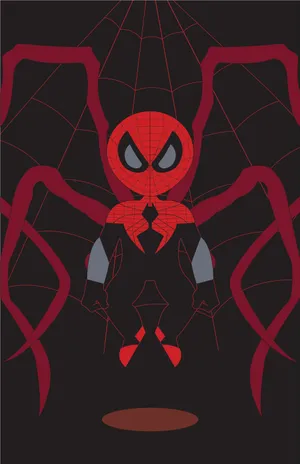 Superior Spider-man Swinging Into Action Wallpaper