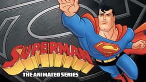 Superman Flying High In The Sky In Superman: The Animated Series Wallpaper