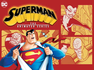 Superman In Flight - The Animated Series Wallpaper