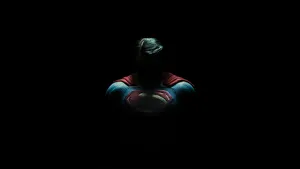 Superman In The Dark With His Cape Wallpaper