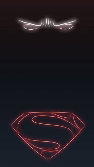 Superman Logo Neon Iphone Wallpaper