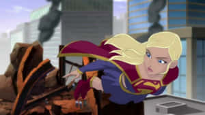 Superman Takes Flight In Superman Unbound Wallpaper