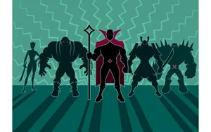 Supervillains Coming Together To Form An Unstoppable Force. Wallpaper
