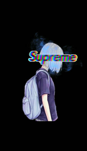 Supreme Aesthetic Anime Girl Wallpaper