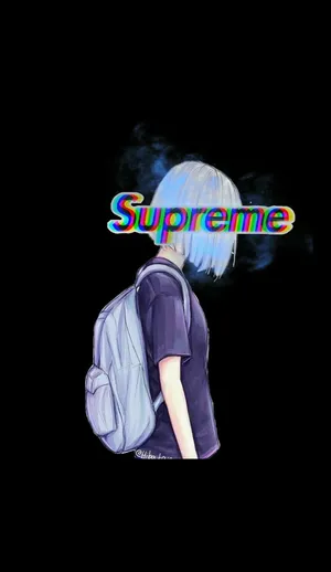 Supreme Aesthetic Anime Girl Wallpaper
