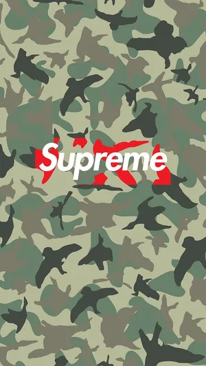 Supreme Aesthetic Camo Wallpaper