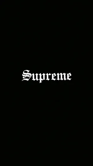Supreme Aesthetic Gothic Font Wallpaper