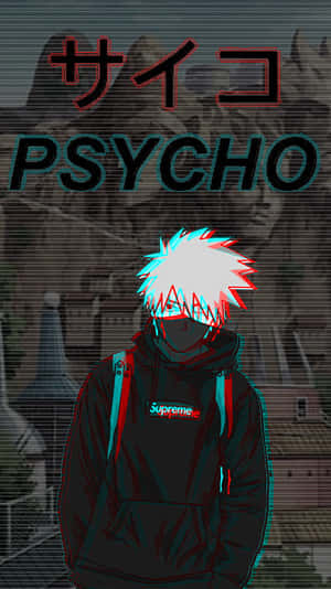 Supreme Anime Character Glitch Art Wallpaper