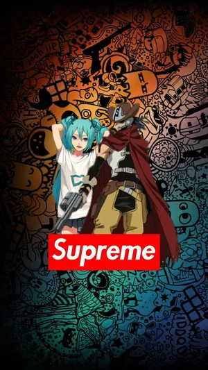 Supreme Anime Crossover Wallpaper