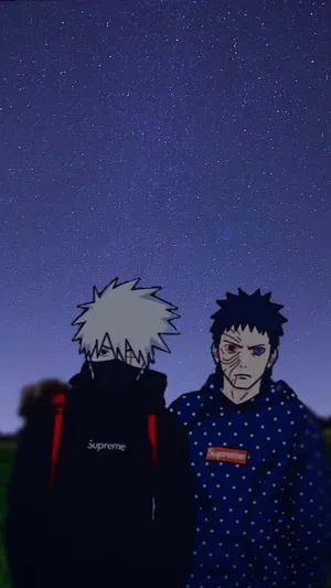 Supreme Anime Starry Night Wallpaper