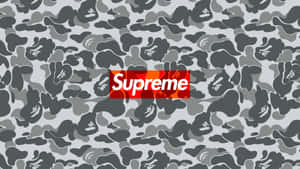 Supreme Bape Camouflage Pattern Wallpaper