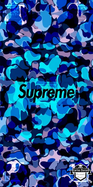 Supreme Camouflage Wallpaper Wallpaper