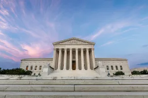 Supreme Court Building And Pastel Skies Wallpaper