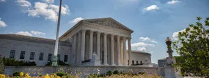 Supreme Court Building During Summer Wallpaper